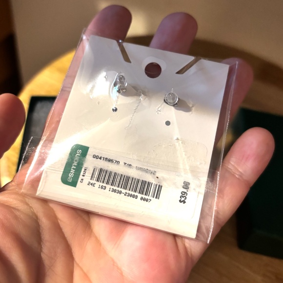 Zag Bijoux silver stainless steel Rosée earrings made in France NWT - Picture 3 of 5